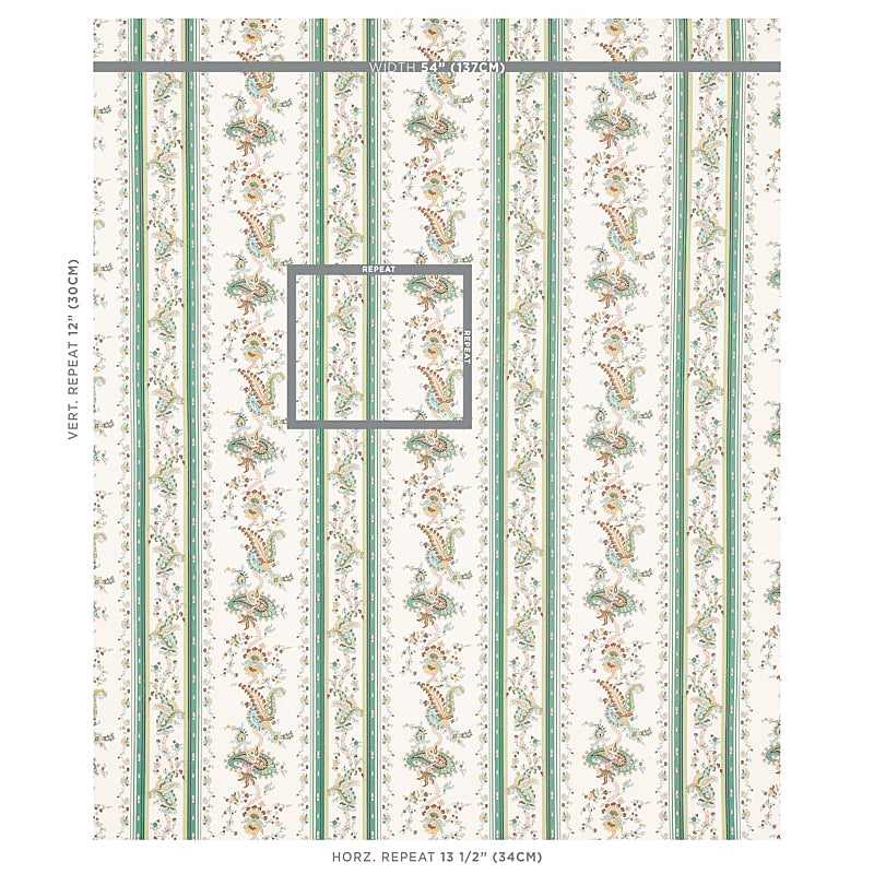 ELENA PAISLEY RIGHE | VERDE