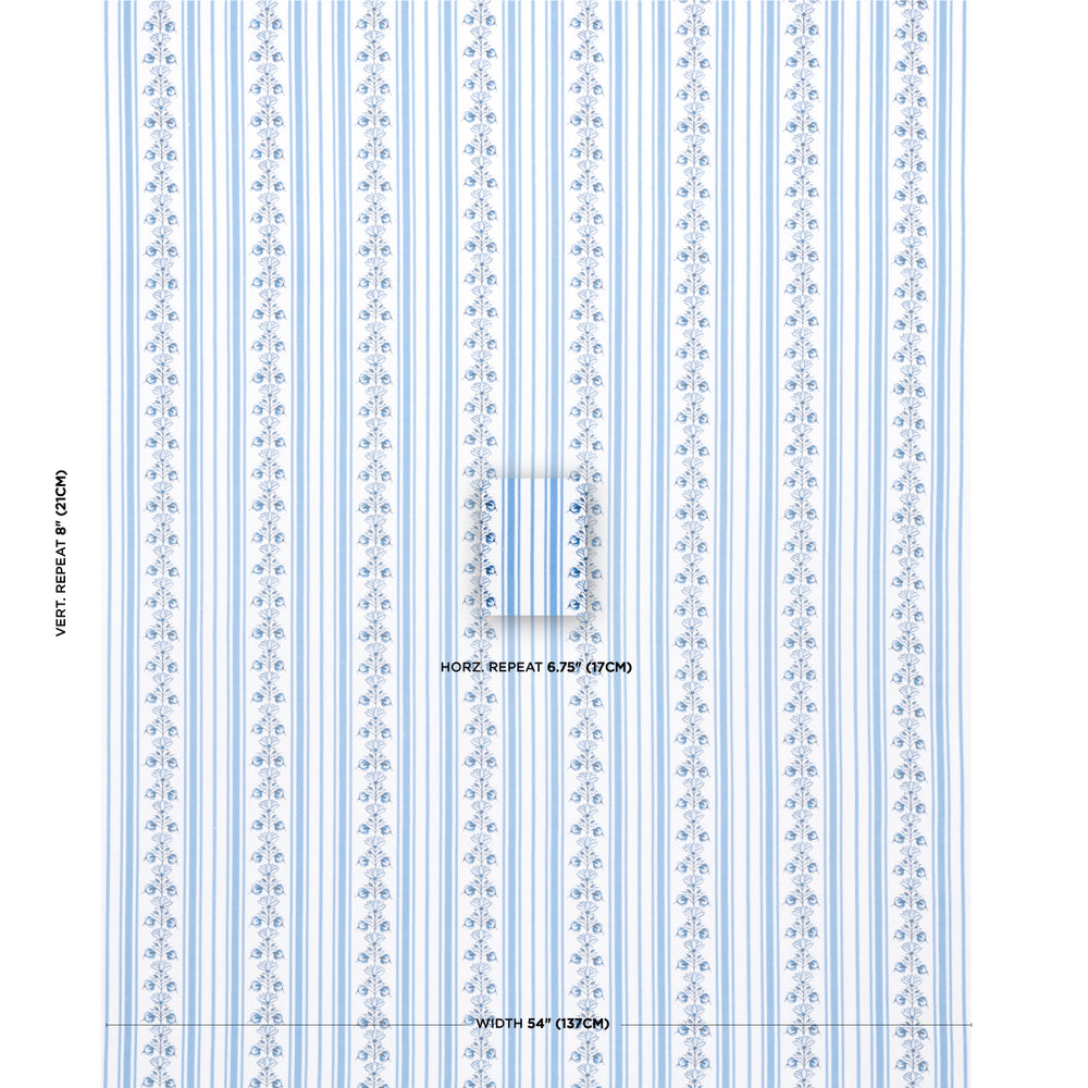 STRISCIA DELFT | BLU FIORDALISO