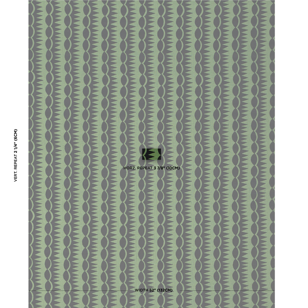 STRISCIA DEL PUGNALE | NERO SU VERDE