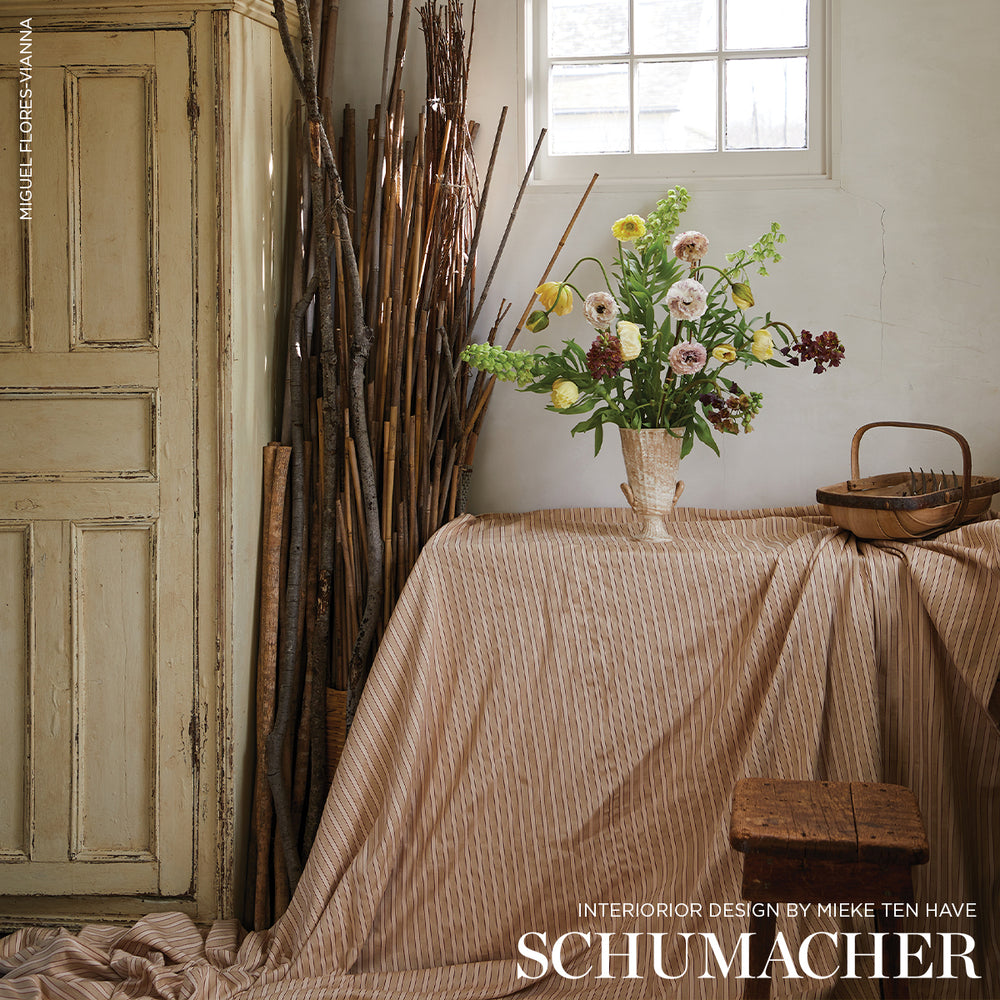 ANTIQUE TICKING STRIPE | Sandalwood