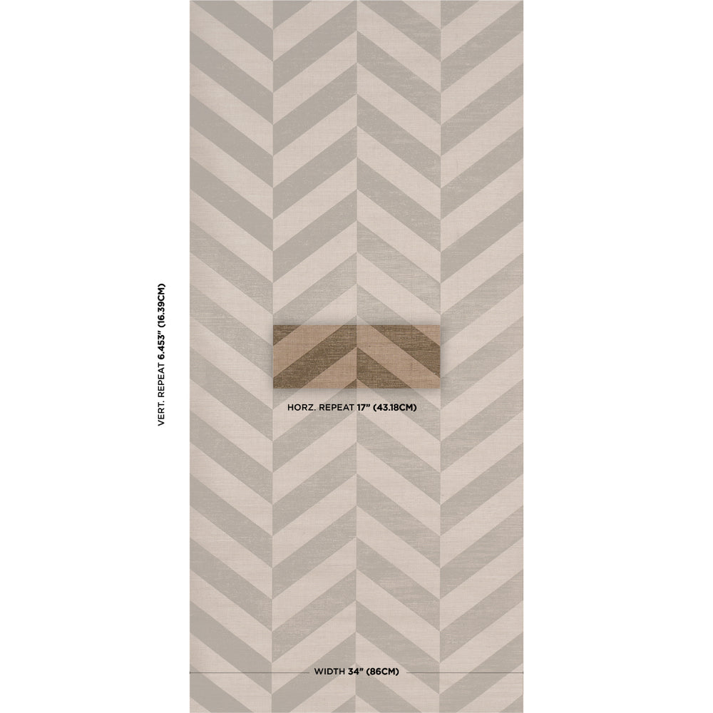 STAGGERED CHEVRON SISAL | Brown