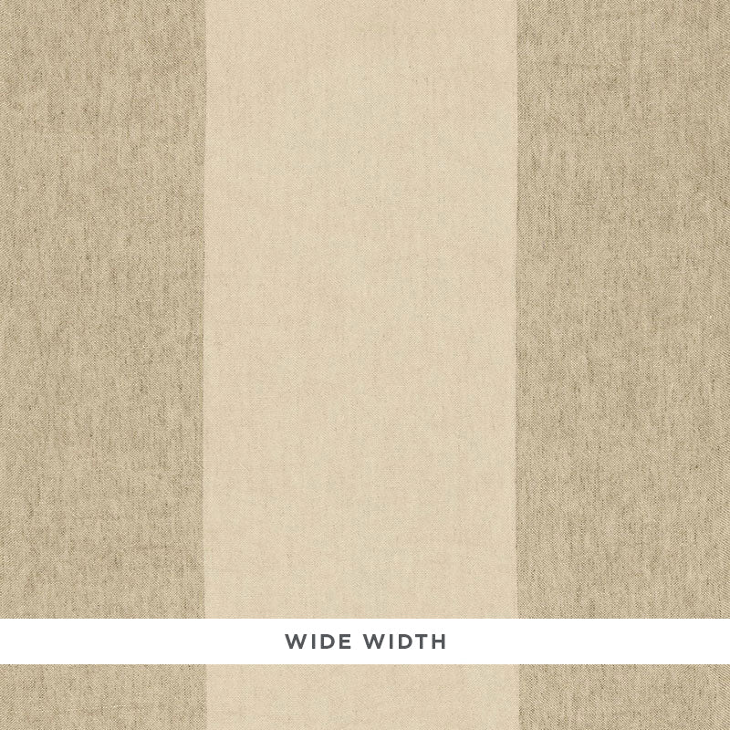 VISTA LINEN STRIPE CASEMENT | Flax
