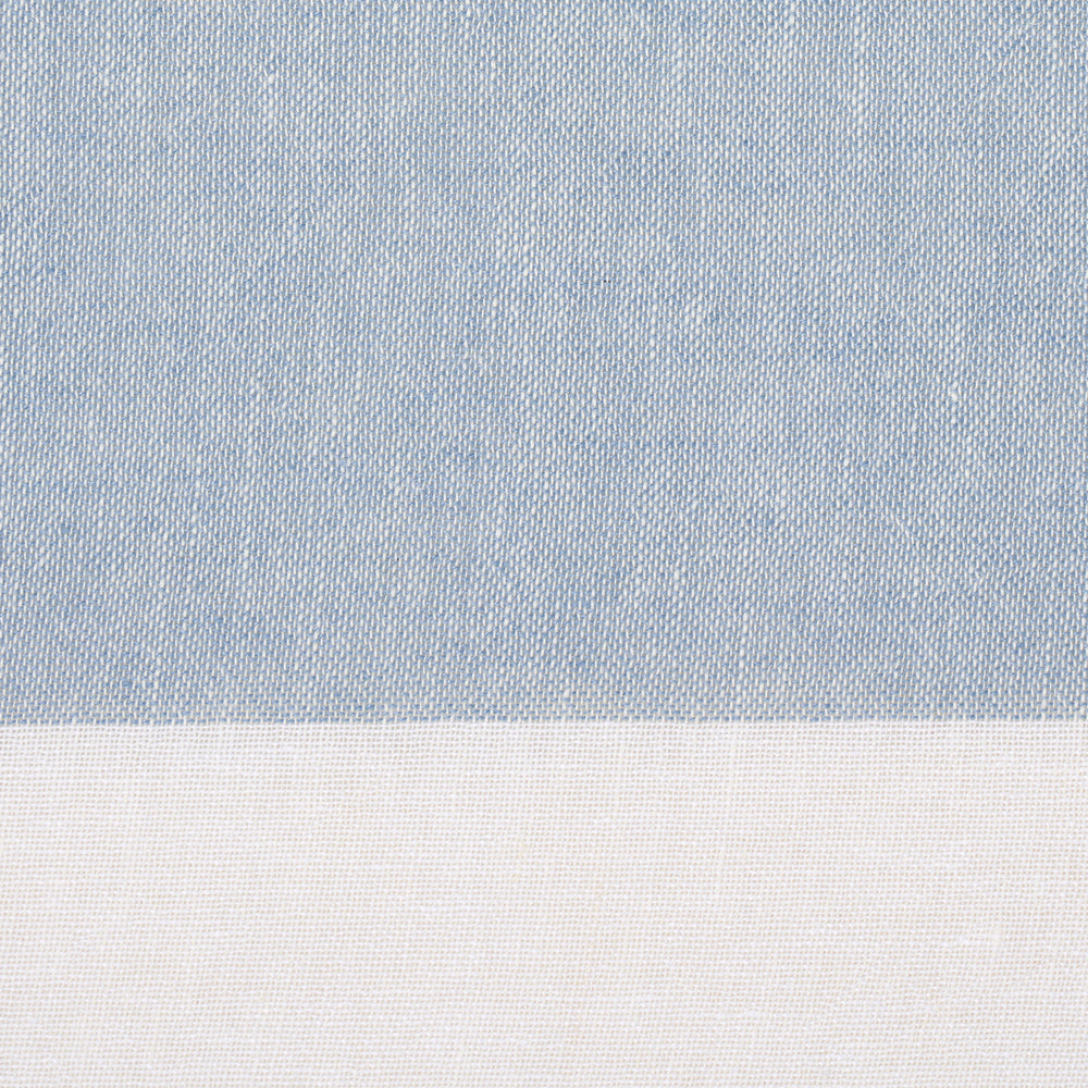 VISTA LINEN STRIPE CASEMENT | Sky And White