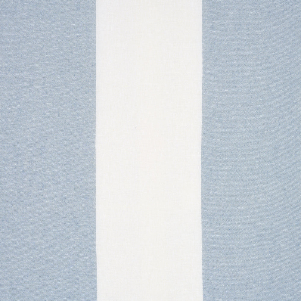 VISTA LINEN STRIPE CASEMENT | Sky And White