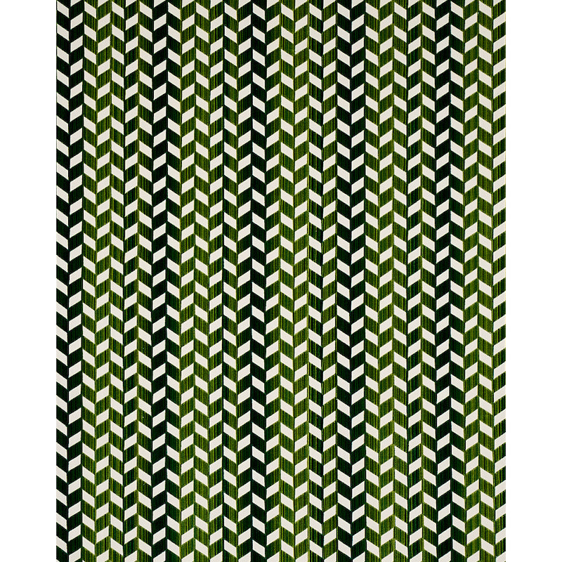 CHEVRON STRIÉ VELVET | Emerald