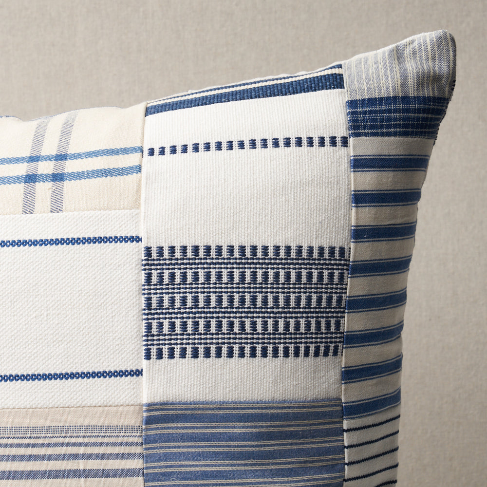 Carlisle Patchwork Pillow | Indigo