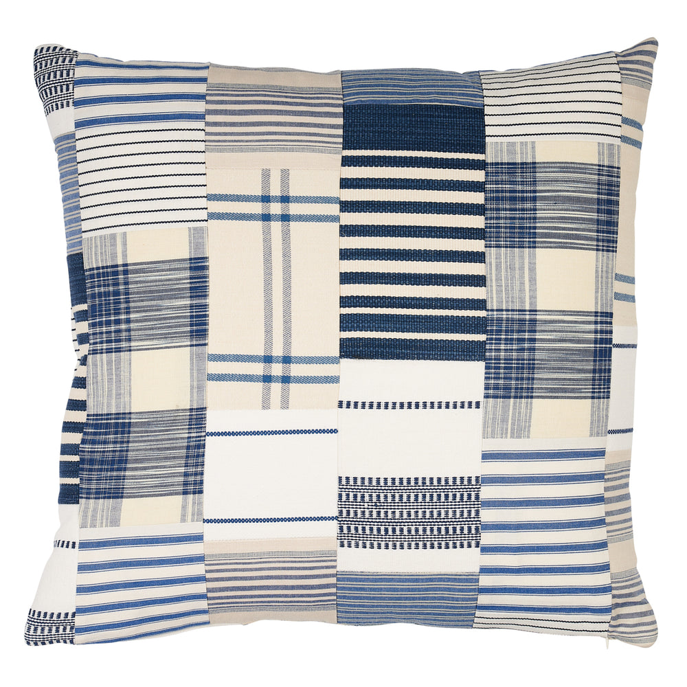 Carlisle Patchwork Pillow | Indigo