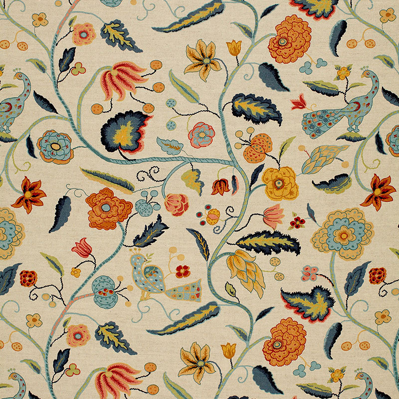 APSLEY VINE | Apricot & Teal