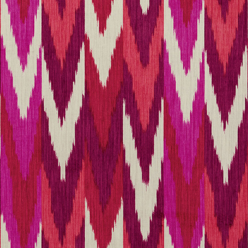 VELLUTO KASHGAR IKAT | RUBINO E PRUGNA