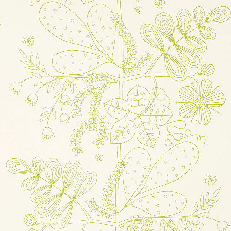 BLOMMEN PRINT - Lime