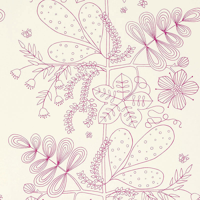 BLOMMEN PRINT - Fuchsia