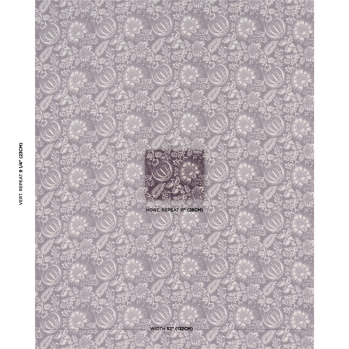 POMEGRANATE PRINT | Aubergine