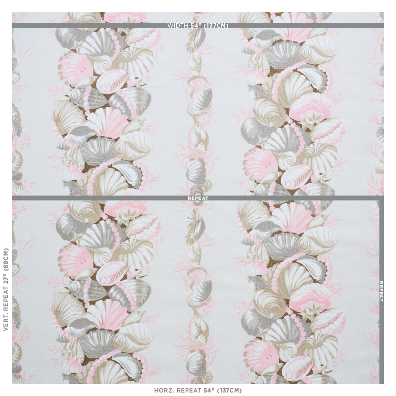 BEDOLINA CHINTZ - Pink & Natural