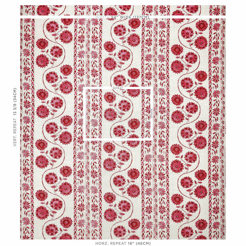 STAMPA FATTA A MANO ZINNIA | ROSA