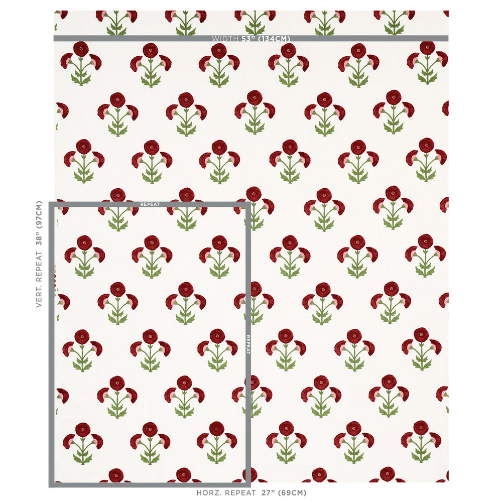 Saranda Flower Embroidery | Cardinal