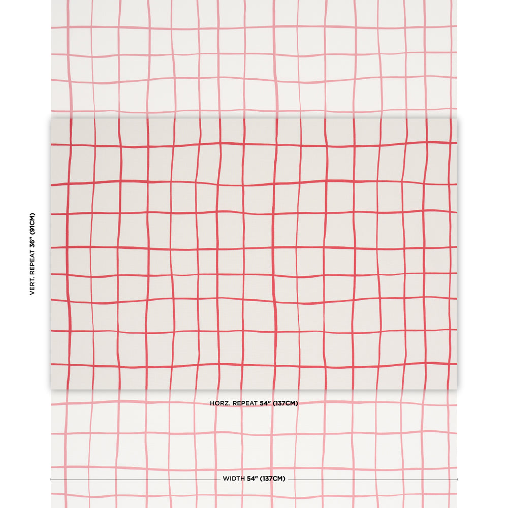 Painterly Windowpane | Red