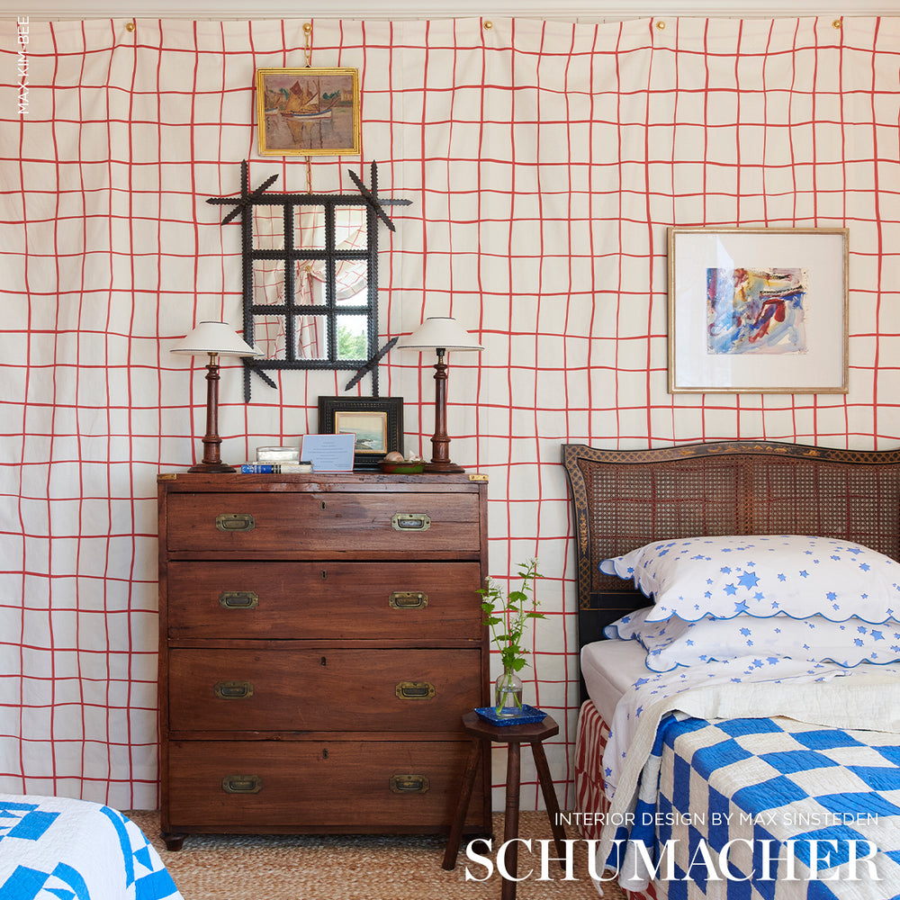 Painterly Windowpane | Red