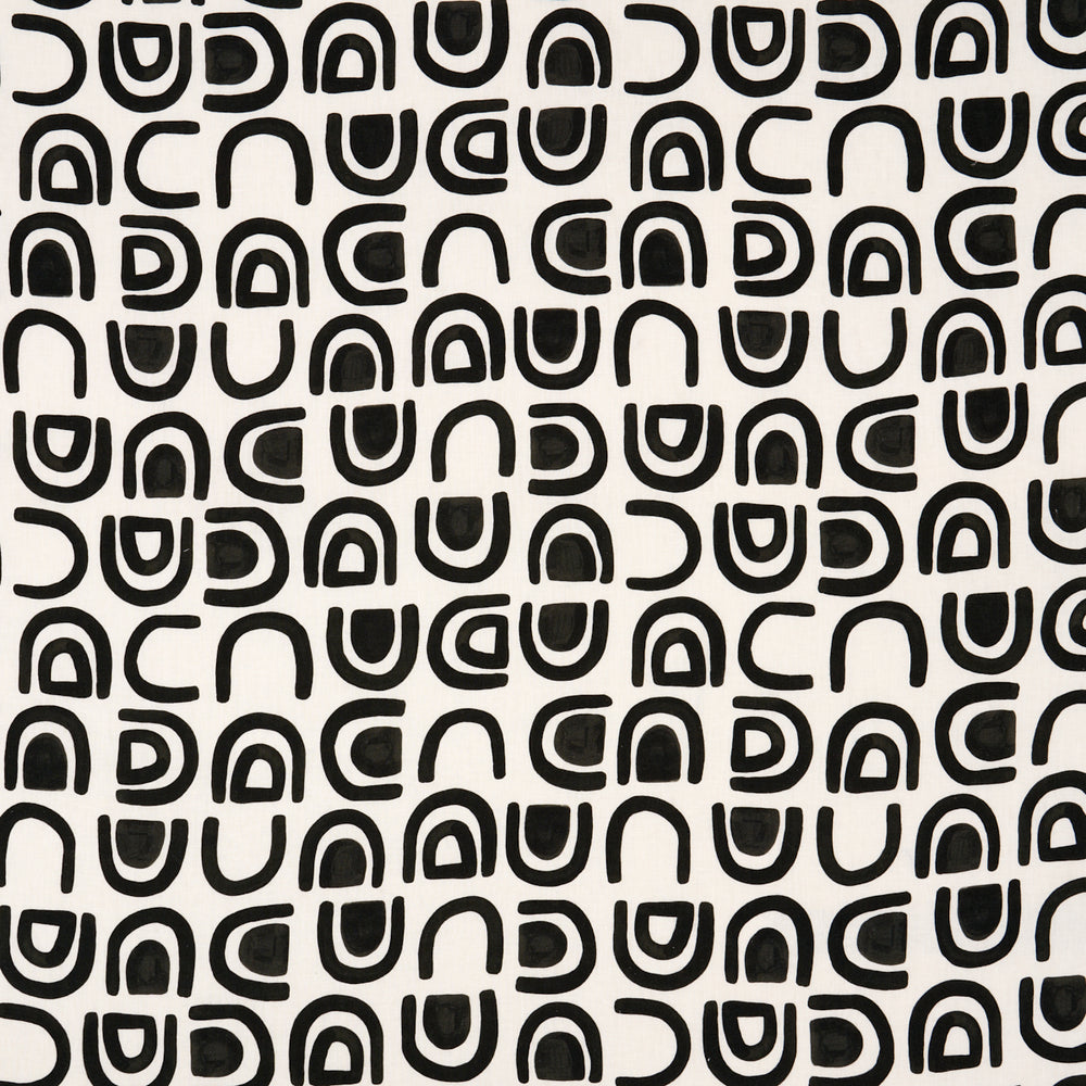 SOGLIA IN LINO STAMPATO | CARBONIO