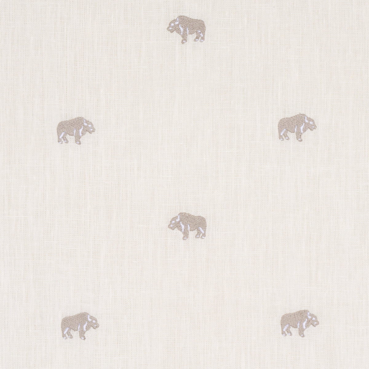 Buffalo Embroidered Linen | Ivory