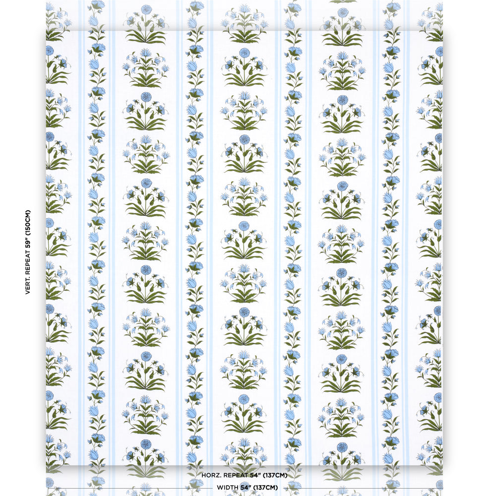 ROYAL POPPY STRIPE | Sky