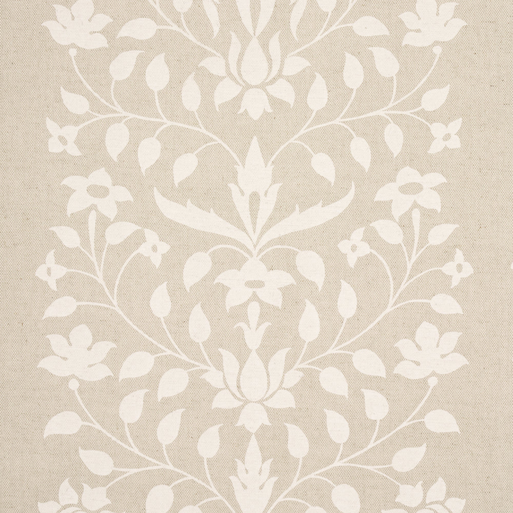 JAIPUR MUGHAL FLOWER | Ivory On Natural