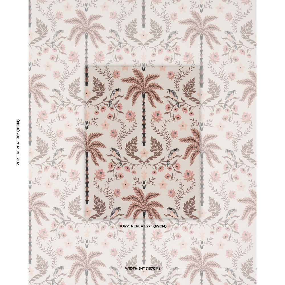 Island Palm Indoor/outdoor | Peach & Brown