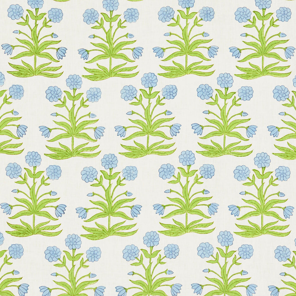 MUGHAL HAND BLOCK PRINT | Sky Pistachio
