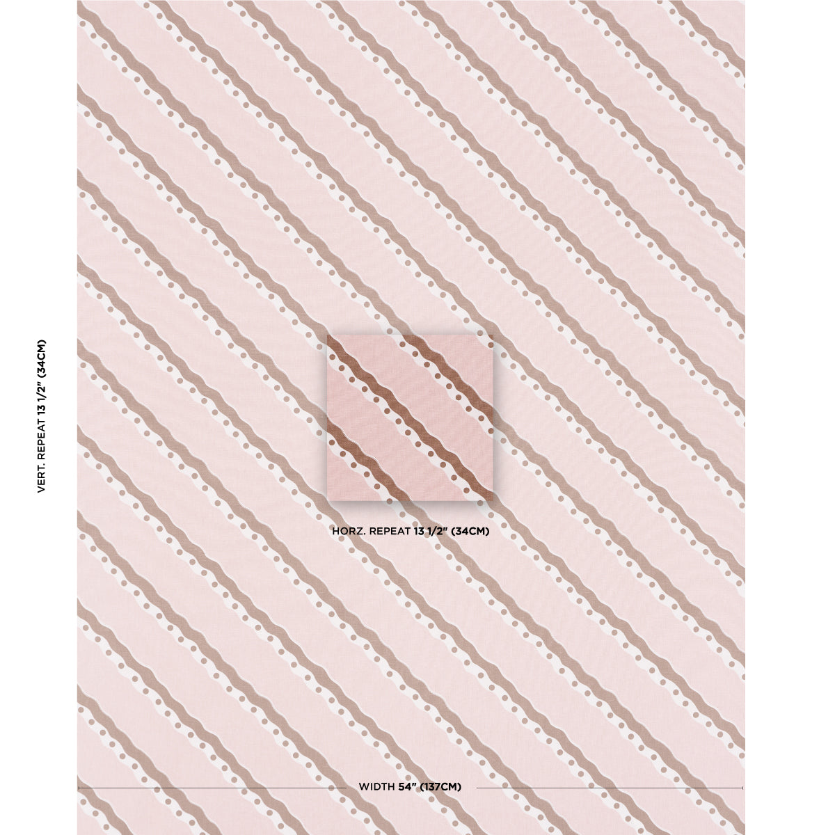 ROUSSEAU STRIPE | Cocoa & Blush