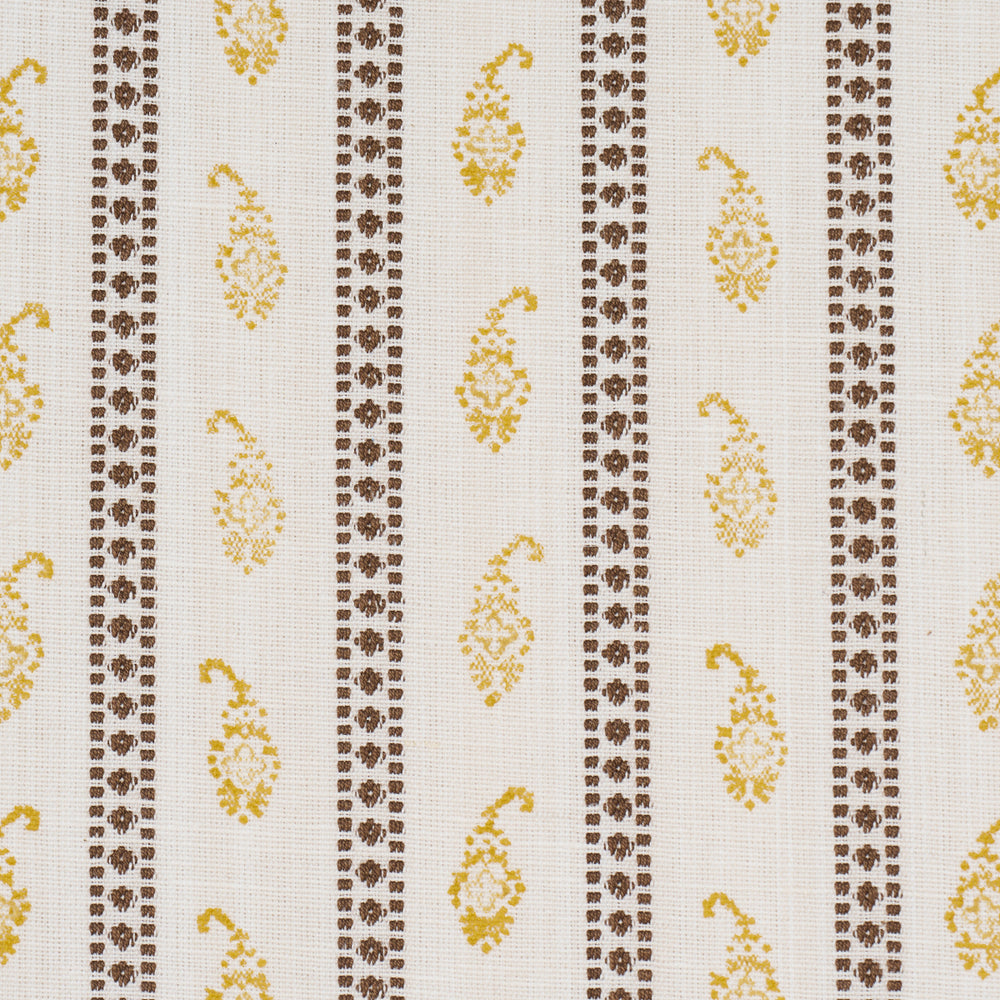 EDDIE WOVEN HAND BLOCK PRINT | Yellow