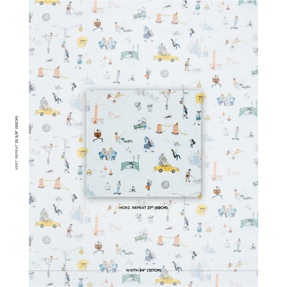 JOANA AVILLEZ'S STREET SCENES | Multicolor On Sky Blue