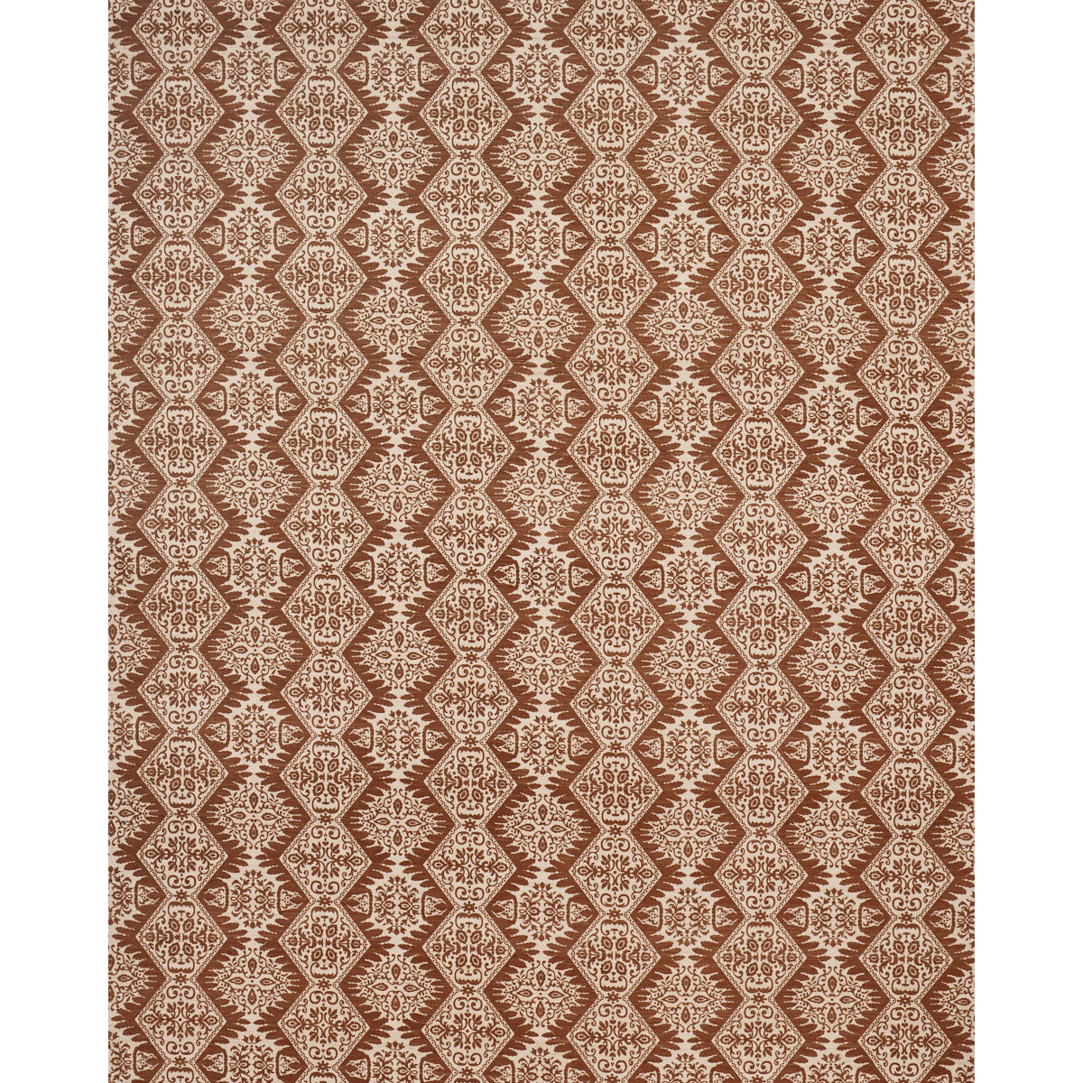 BERKELEY HAND PRINTED SILK | Chestnut