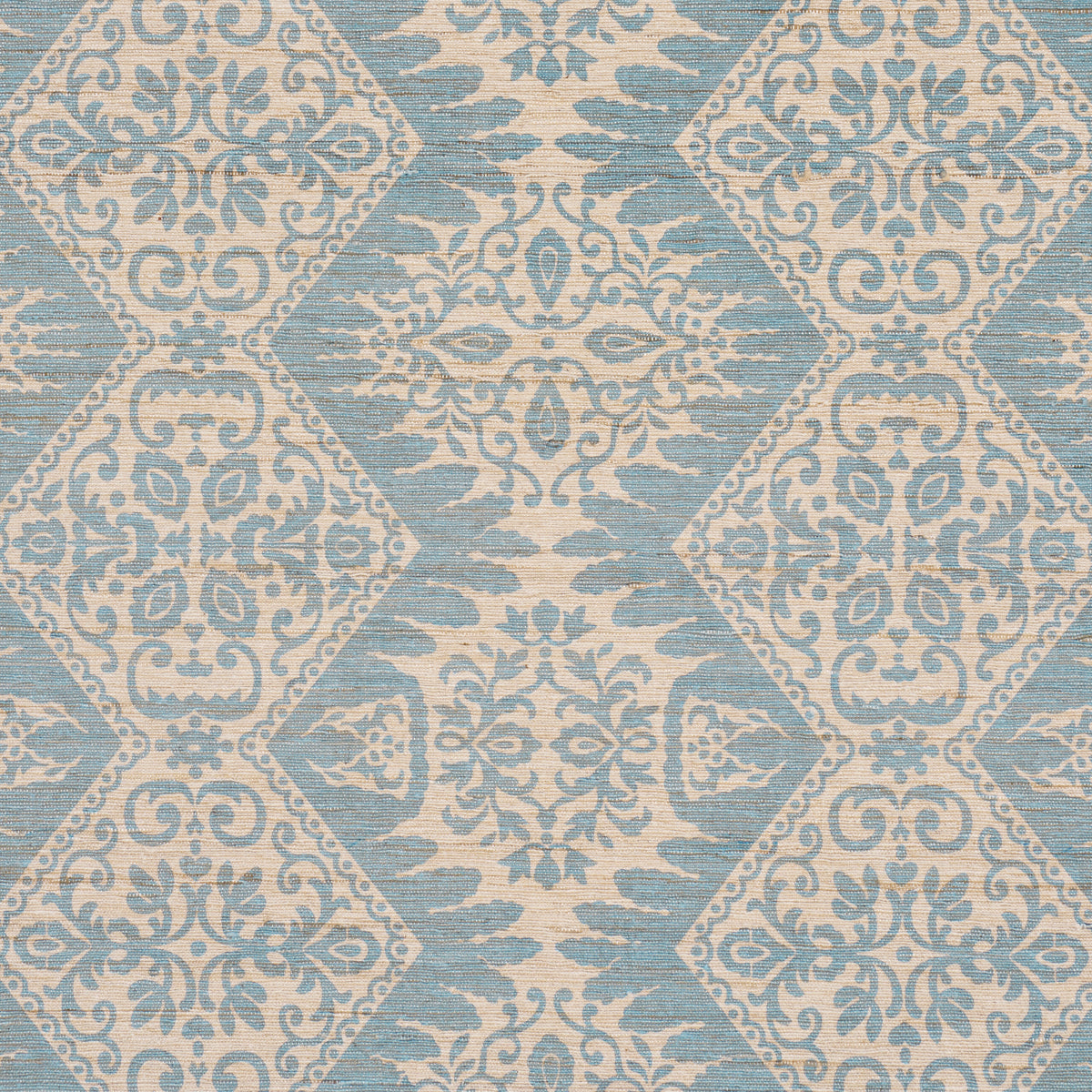 BERKELEY HAND PRINTED SILK | Cornflower