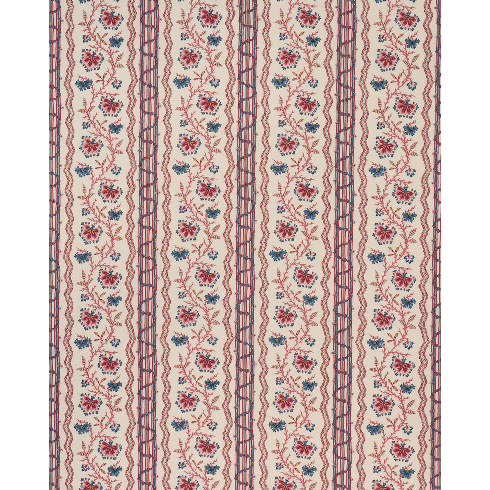 PARVATI FLORAL STRIPE | Vermilion