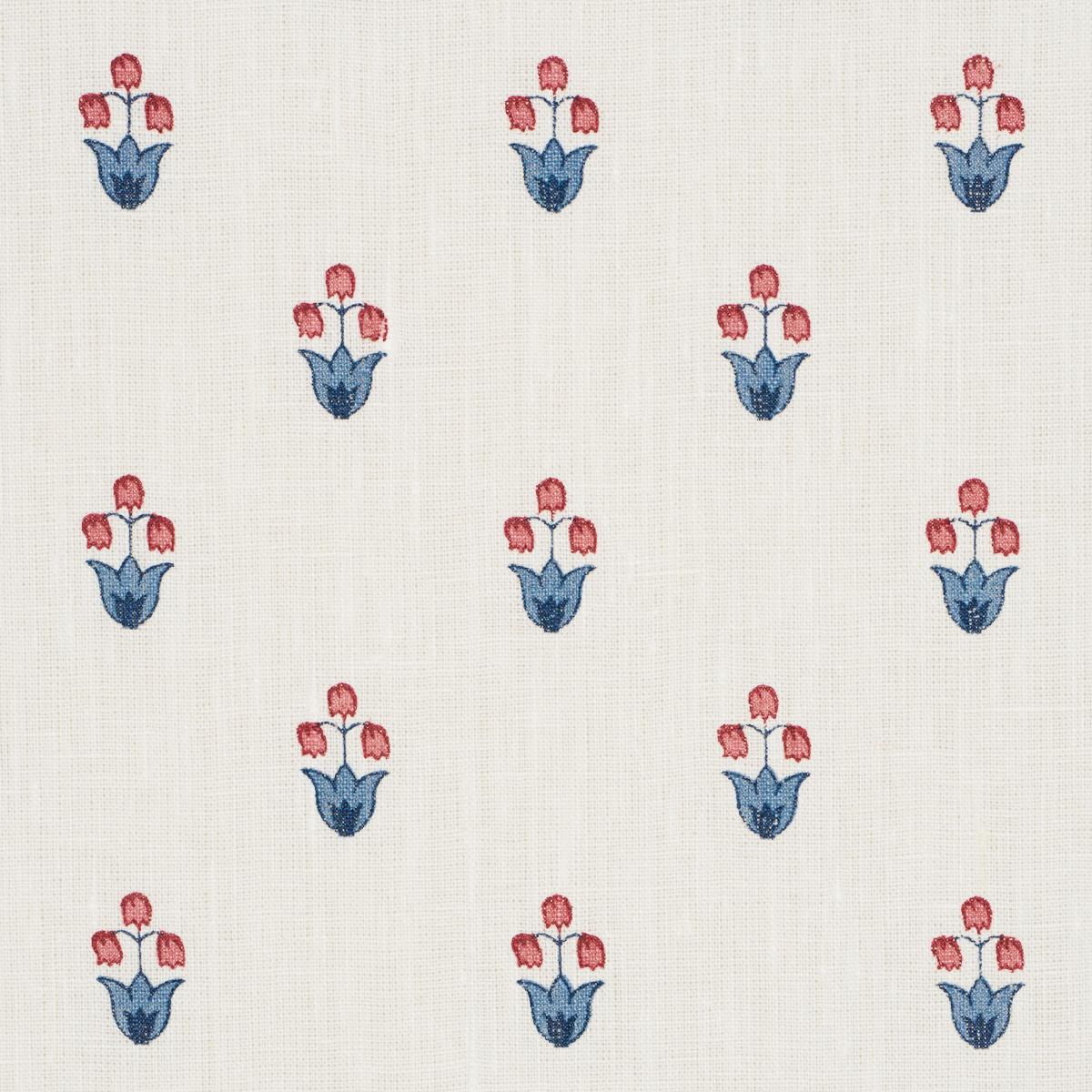 MOIRA HAND PRINT | Blue & Red