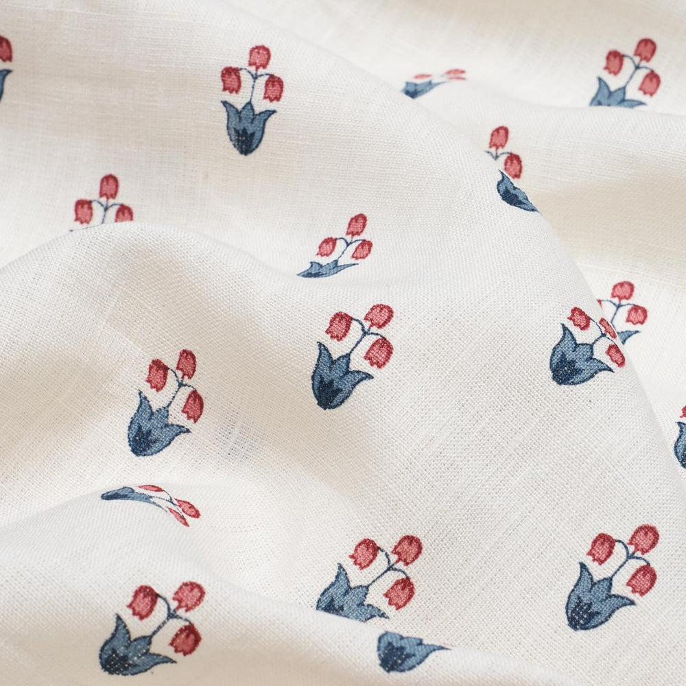 MOIRA HAND PRINT | Blue & Red