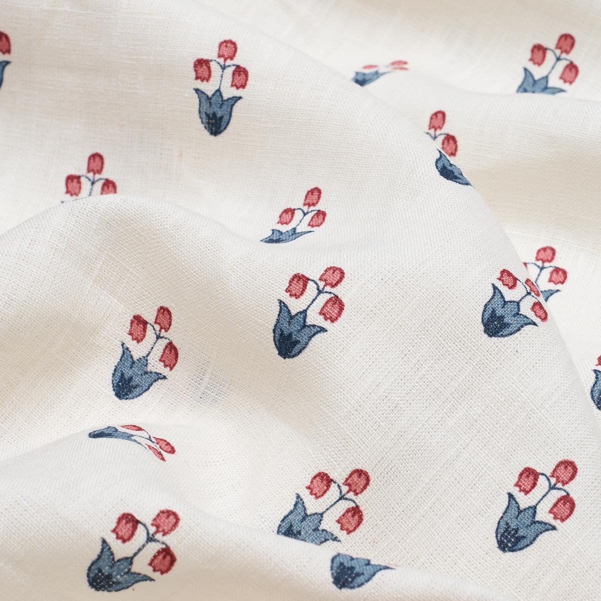 MOIRA HAND PRINT | Blue & Red