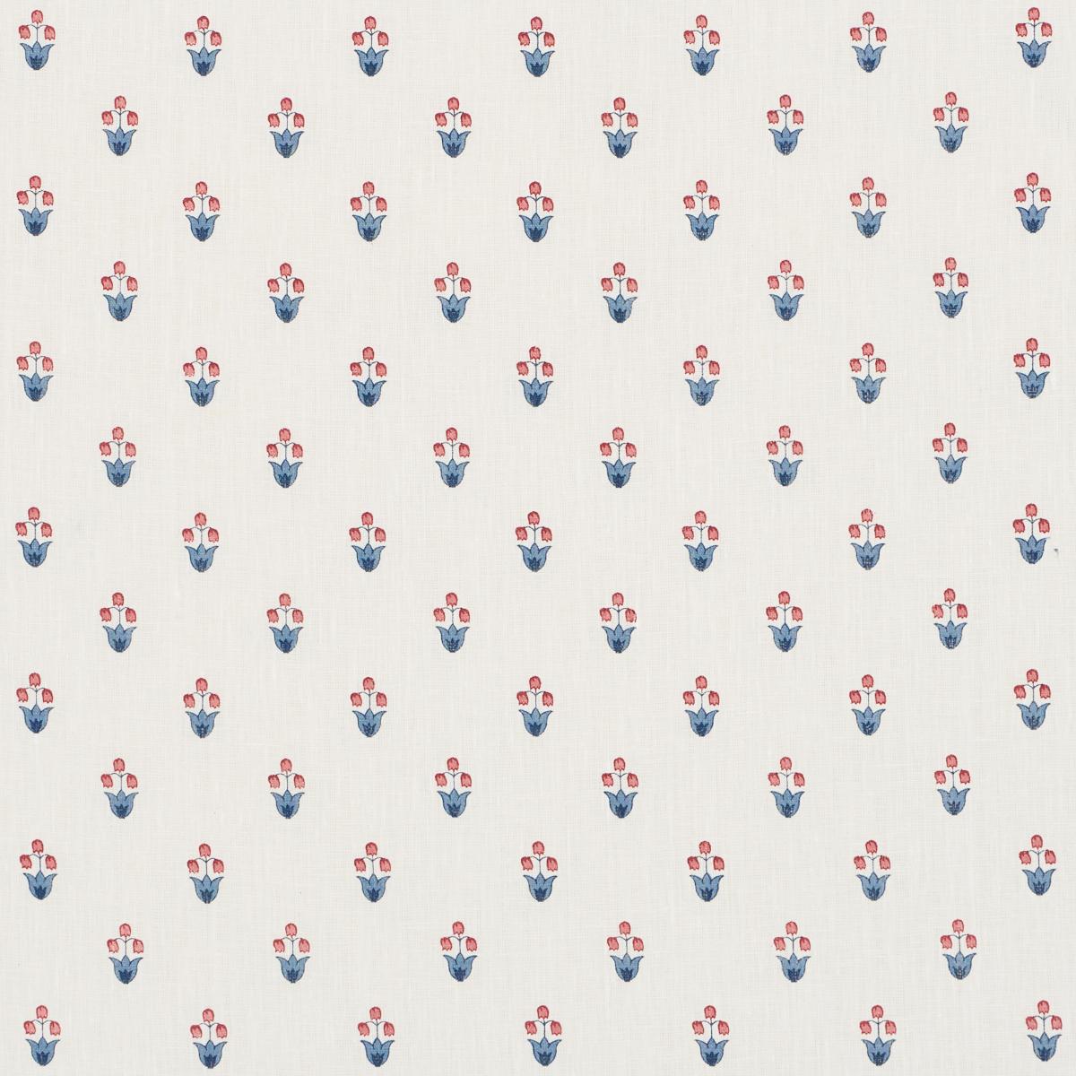 MOIRA HAND PRINT | Blue & Red