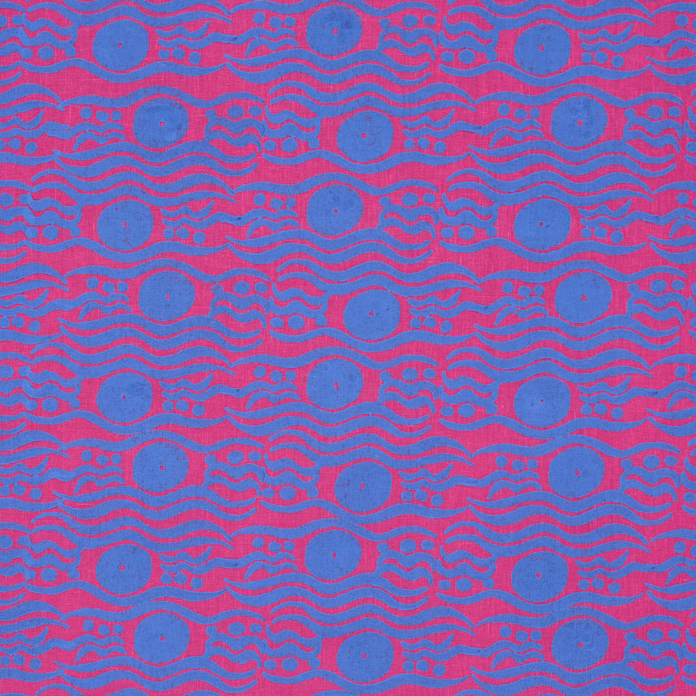 BOSPHORUS HAND BLOCK | Fuchsia & Blue