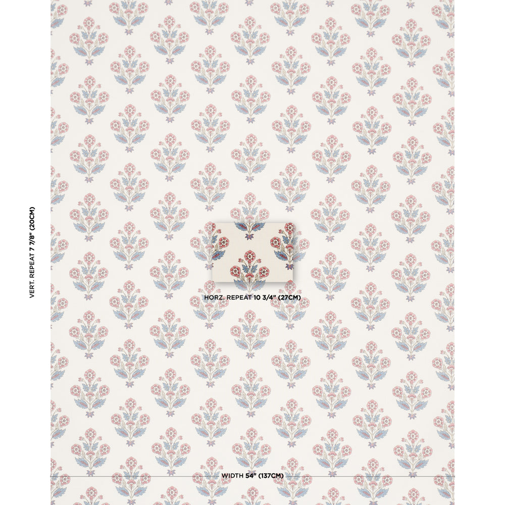DALILA HAND-SCREEN PRINT | Red & Blue