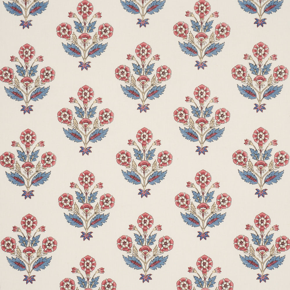 DALILA HAND-SCREEN PRINT | Red & Blue