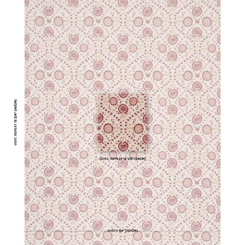 ATHENA HAND-SCREEN PRINT | Ruby