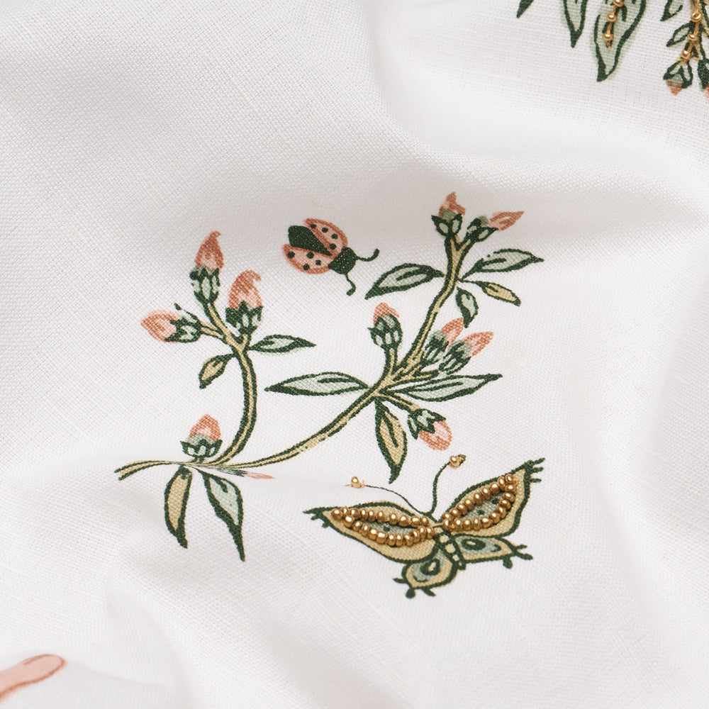 JETER DES FLEURS BEADED PRINT | Moss Phlox