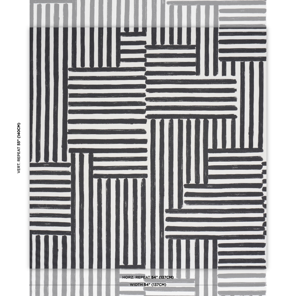 PARSON'S STRIPE HAND PRINT | Carbon