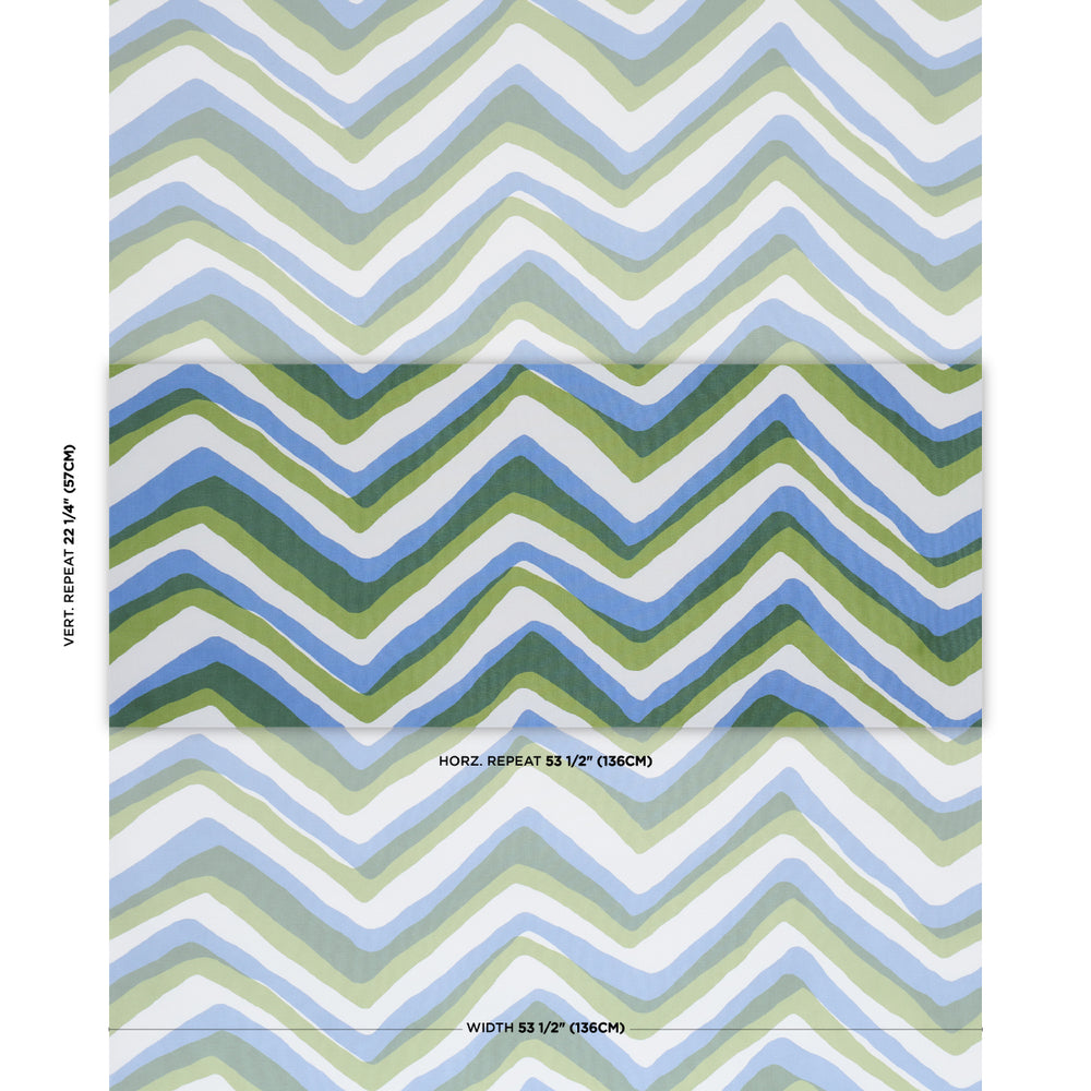 CHEVRON | Green & Blue
