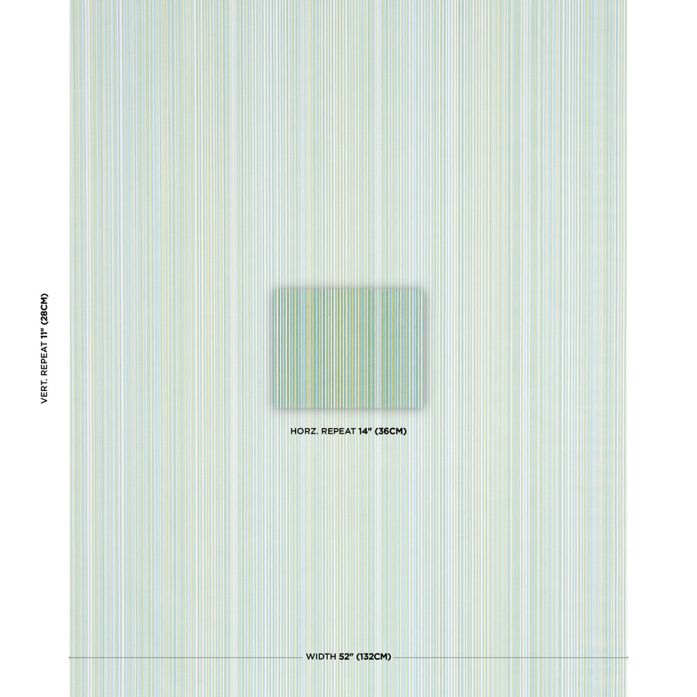 MINISTRIPE | Green & Sky