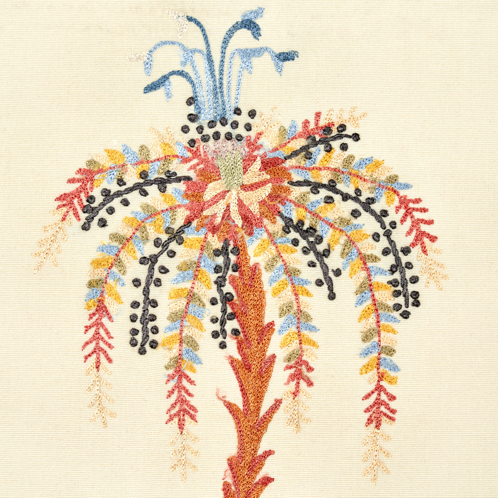 Ricamo a mano Royal Poinciana | MULTI SU CREMA