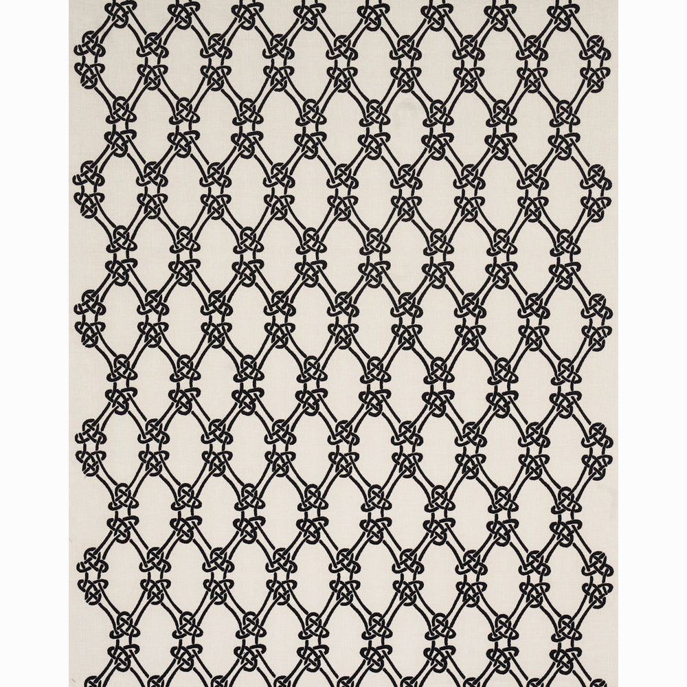 Gordian Weave | Ebony On Greige