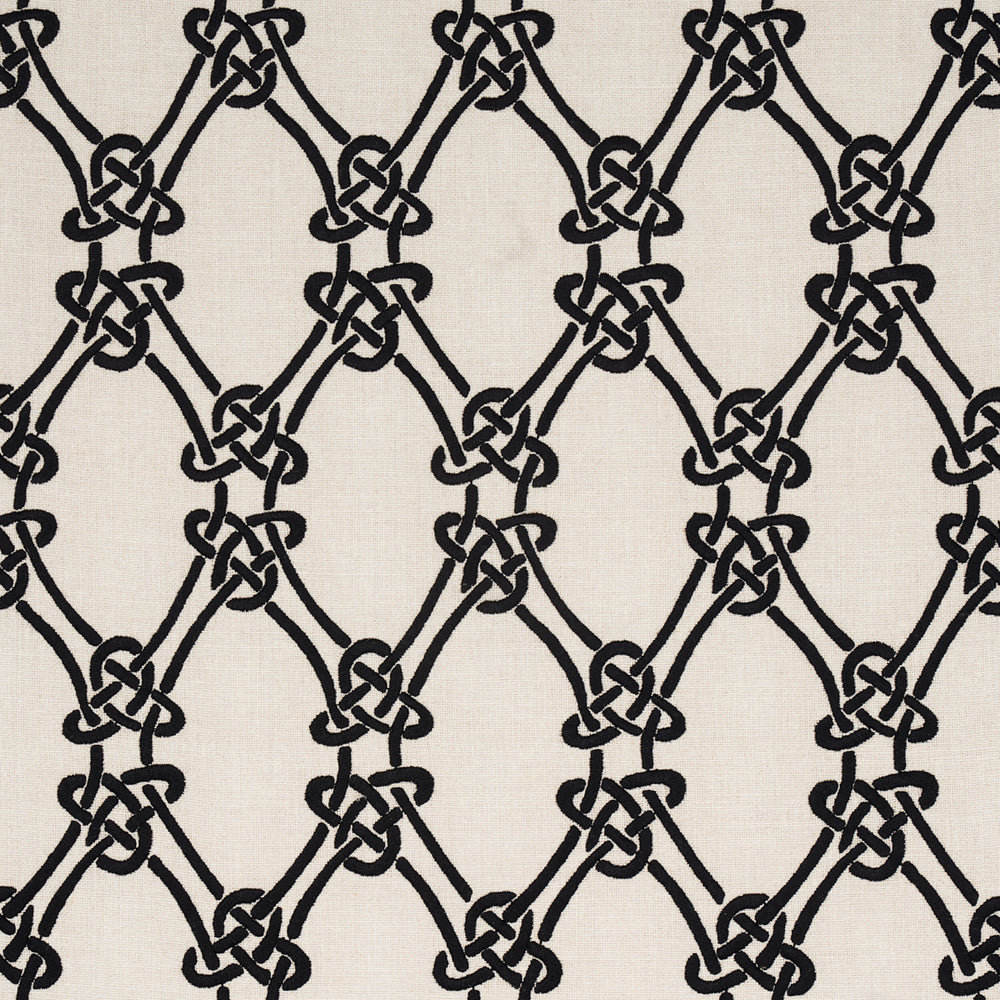 Gordian Weave | Ebony On Greige