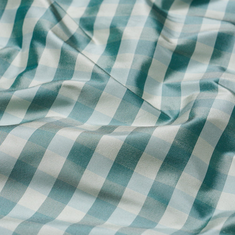 INGLEBURY SILK CHECK | Aquamarine