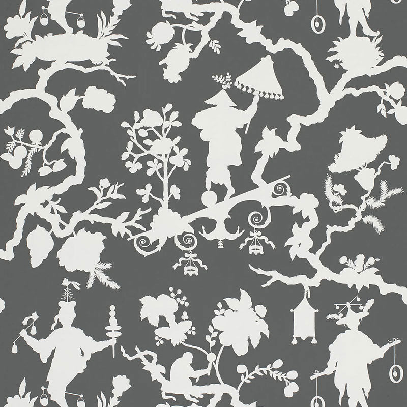 STAMPA SILHOUETTE IN SHANTUNG | FUMO
